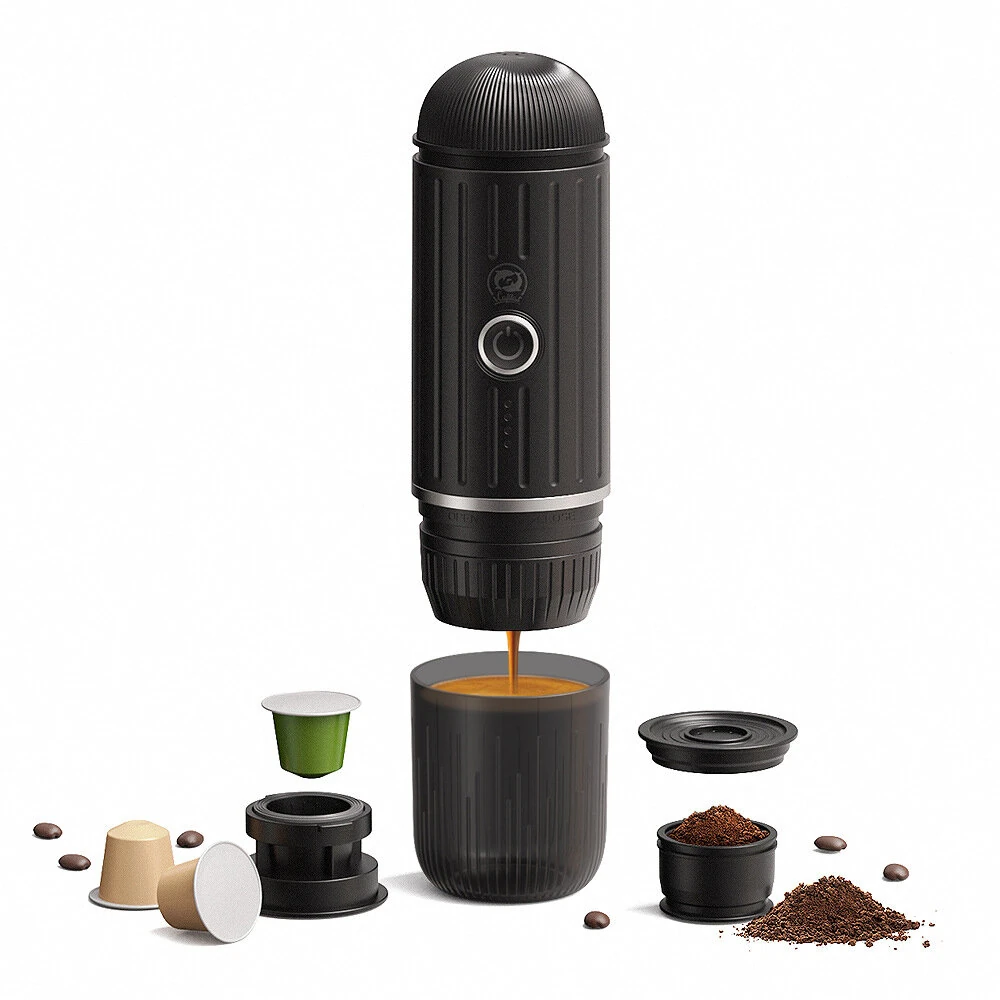 iCafilas Portable Italian Capsule Coffee Machine Capsule Powder Dual-Purpose Handheld Cordless Heating Outdoor Coffee Machine (image for) iCafilas Portable Italian Capsule Coffee Machine Capsule Powder Dual-Purpose Handheld Cordless Heating Outdoor Coffee Machine